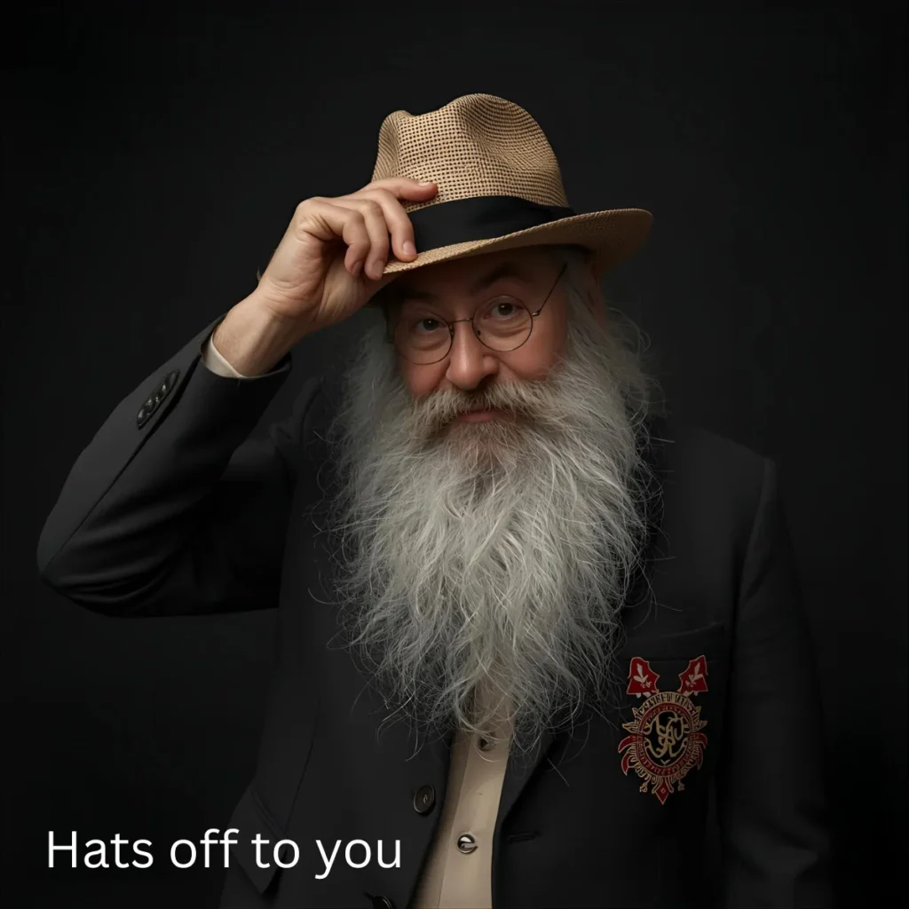 Hats off to you