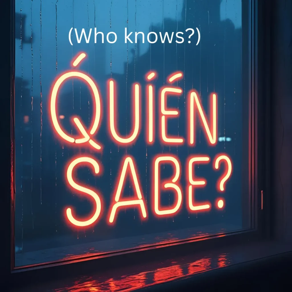 Quién sabe