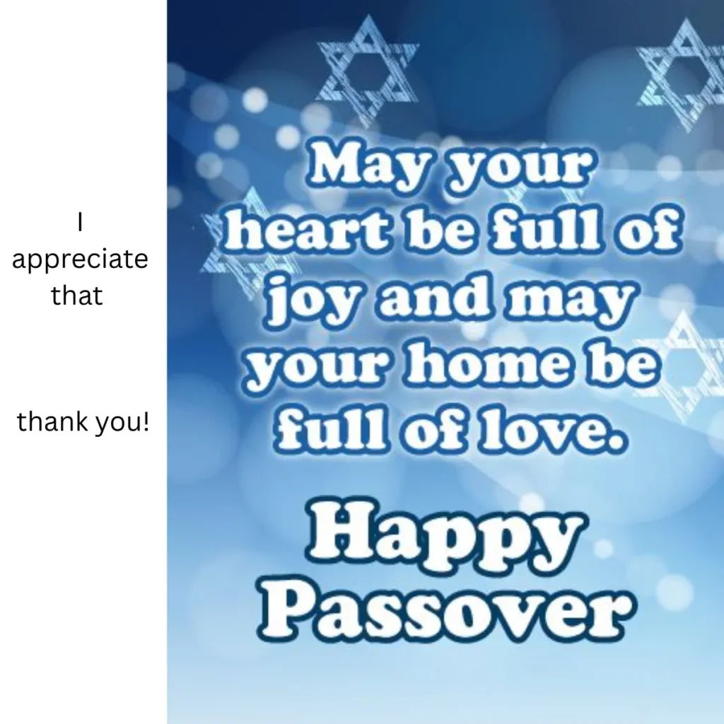 Sending love this Passover season