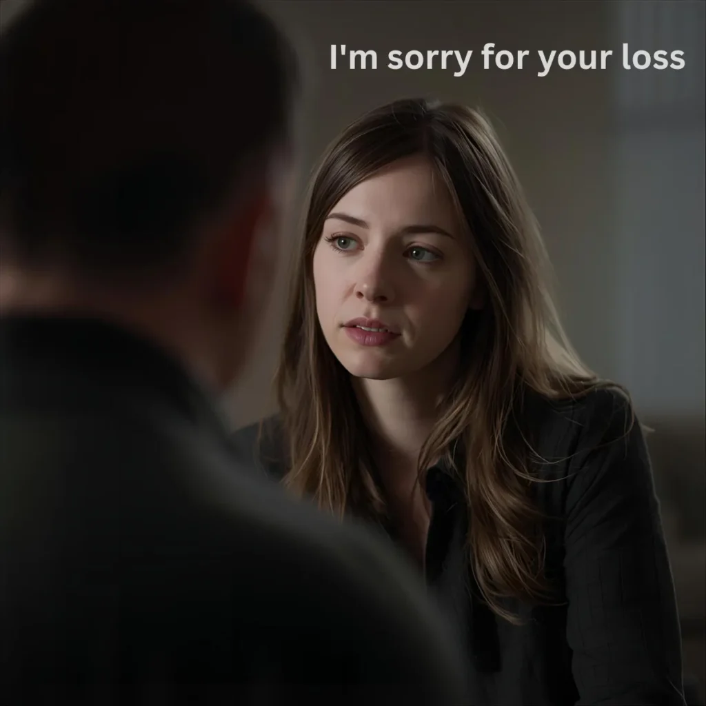 I'm sorry for your loss