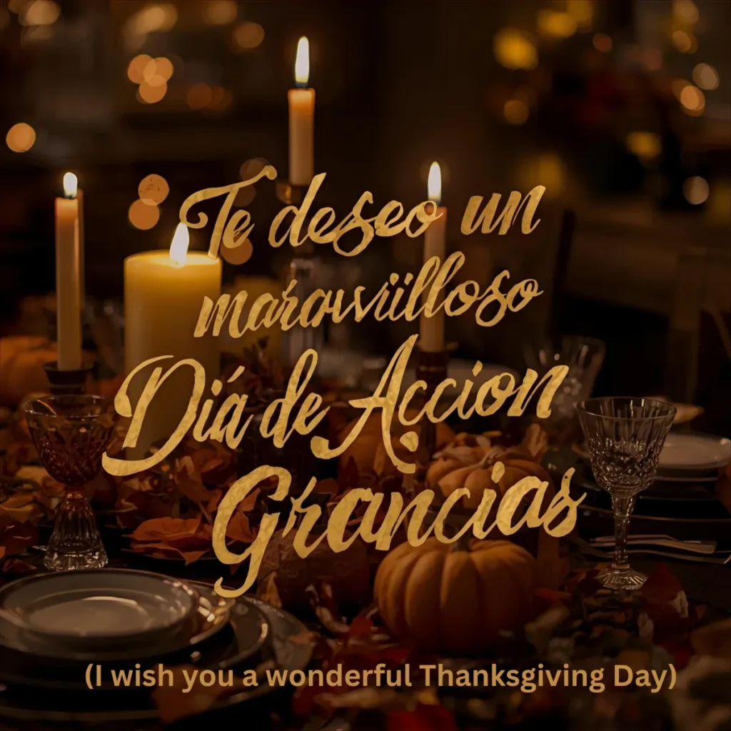 I wish you a wonderful Thanksgiving Day