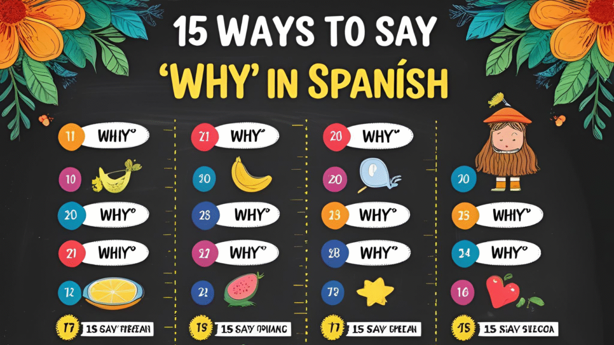 15 Ways How to Say Why in Spanish