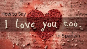 How to Say I Love You Too in Spanish