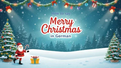 How to Say Merry Christmas in German