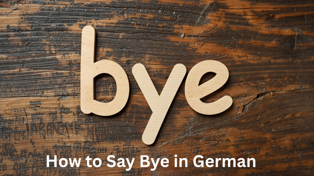 How to Say Bye in German
