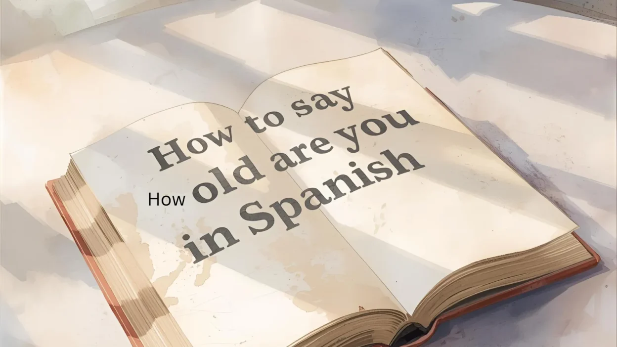 How to Say How Old Are You in Spanish