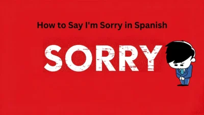 How to Say I'm Sorry in Spanish