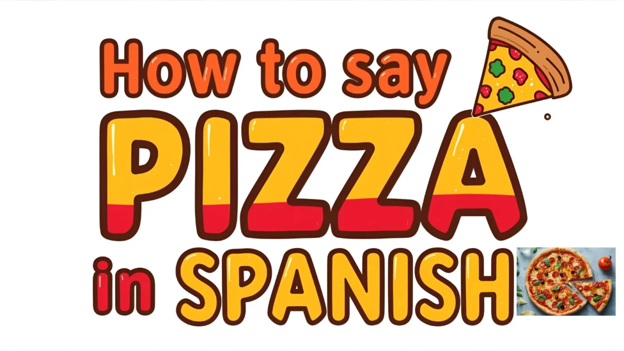 How to Say Pizza in Spanish