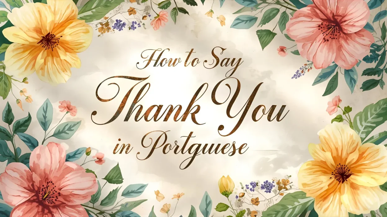 How to Say Thank You in Portuguese