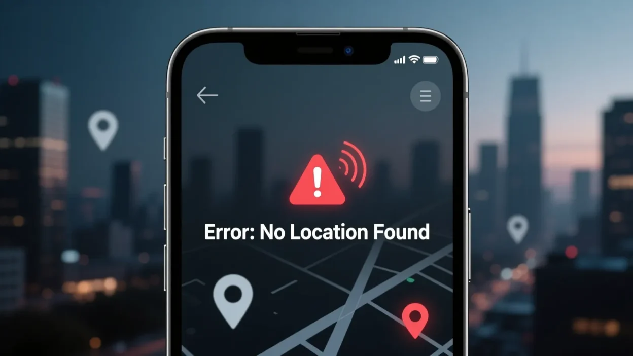 What Does No Location Found Mean