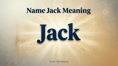 Name Jack Meaning, Origin, Personality Traits & Popularity