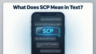 SCP meaning in text