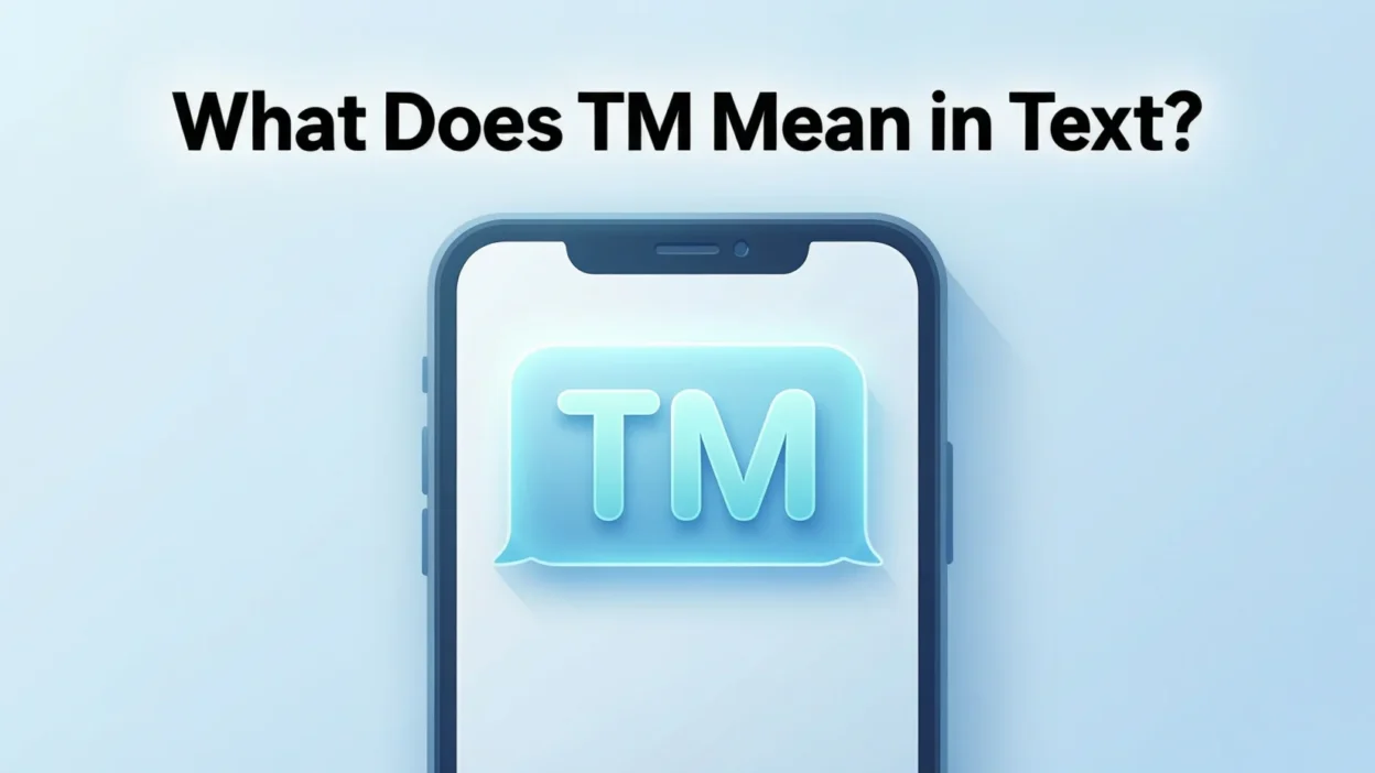What Does TM Mean in Text